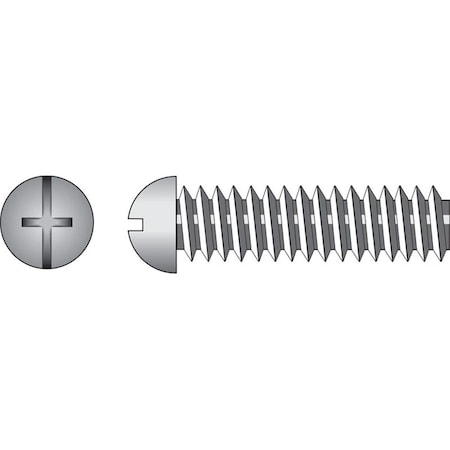 Aceds 10-24 x 2.5 in. Hillman Combination Phillips, Slotted Round Head Machine Screw Zinc 56325